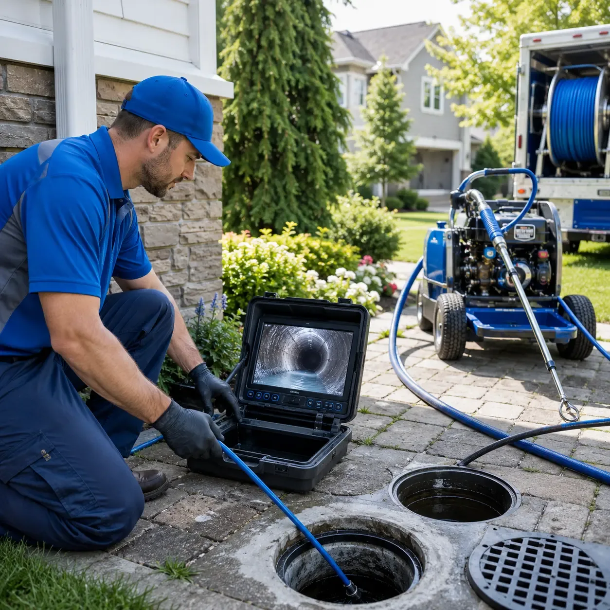 Outdoor drain cleaning professionals serving Fowlerton, IN